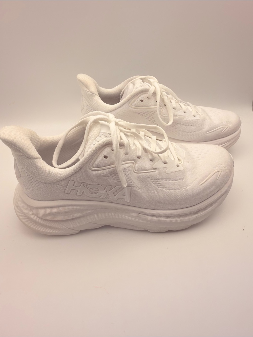 HOKA Clifton 10 Women’s Size 8B White Running Shoes New Damaged Box - Picture 3 of 8